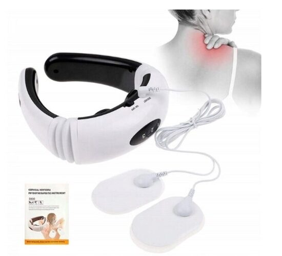 Vibro masažuoklis Išmanusis impulsinis kaklo ir nugaros masažuoklis, infraraudonųjų spindulių šildymas